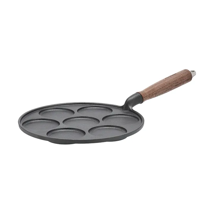 Nordwik Pfannküchleinpfanne Gusseisen mit Holzgriff - 25,5 cm - Nordwik
