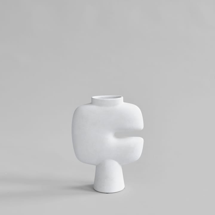 Tribal Vase medio, Bone White 101 Copenhagen