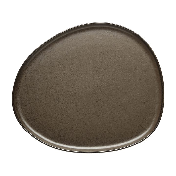 Raw Organic Teller 29 x 25cm, Metallic Brown Aida