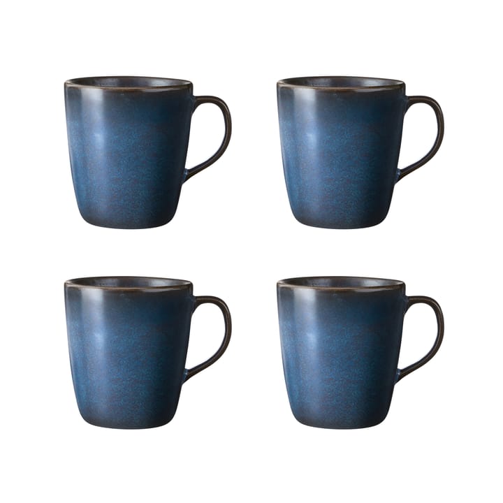 Raw Tasse mit Henkel 35cl 4er Pack - Midnight blue - Aida