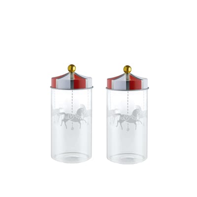 Circus Gewürzdose 14 cl 5x12 cm 2er-Pack - Glas - Alessi