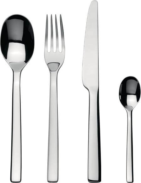 Ovales Besteckset 24 Teile - Edelstahl - Alessi