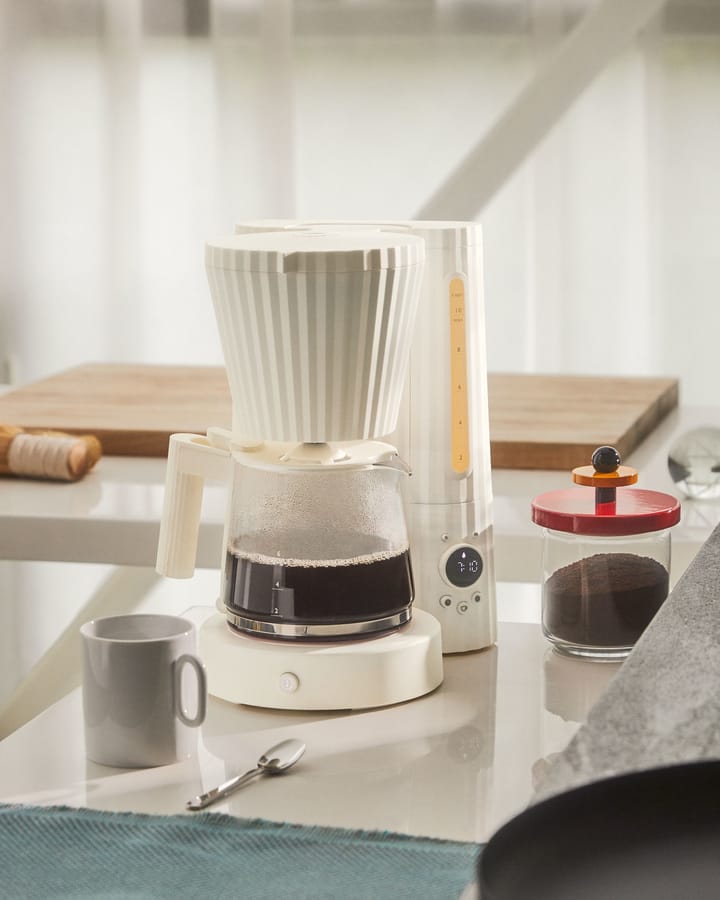 Plissé Kaffeemaschine, Grau Alessi