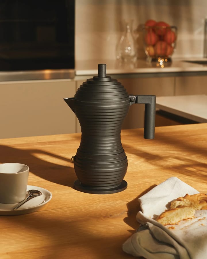 Pulcina Espressokocher schwarz, 30 cl Alessi