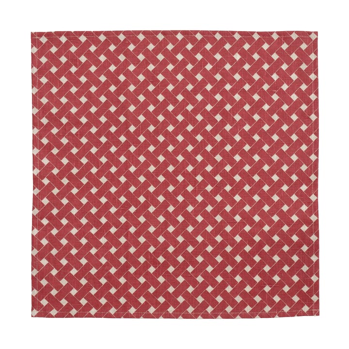 Korg Serviette 45x45 cm 2er-Pack. - Rot - Almedahls