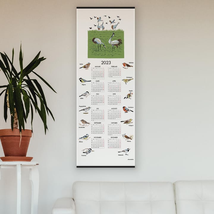 Schwedische Vögel Kalender 2023 , 35 x 90 cm
​ Almedahls