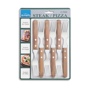 Pizza Grillgabel 6er-Pack - Eiche - Amefa