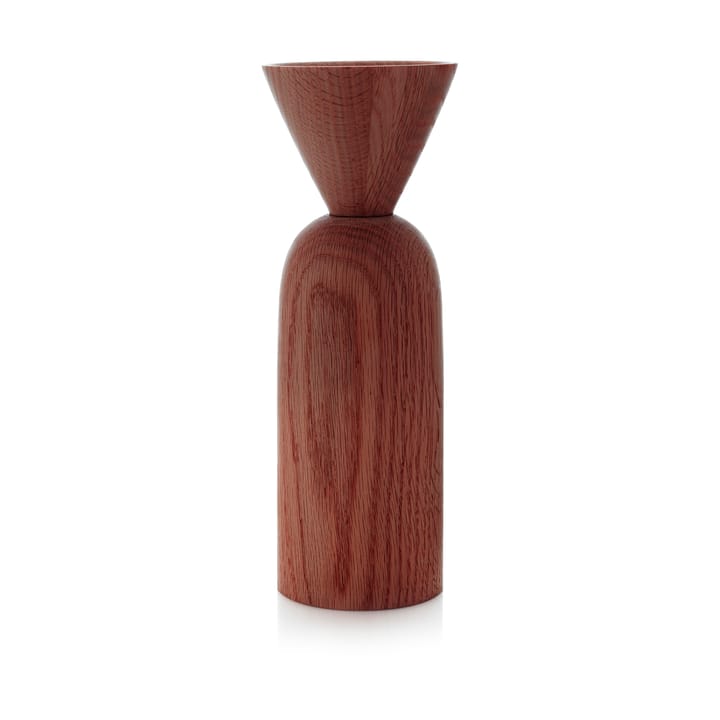 Shape cone Vase, Geräucherte Eiche Applicata