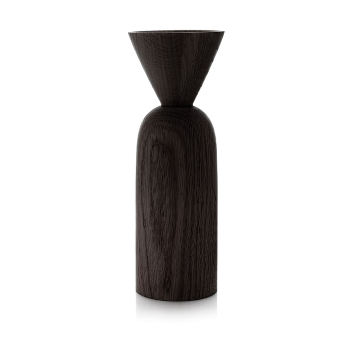 Shape cone Vase, Schwarz gebeizte Eiche Applicata