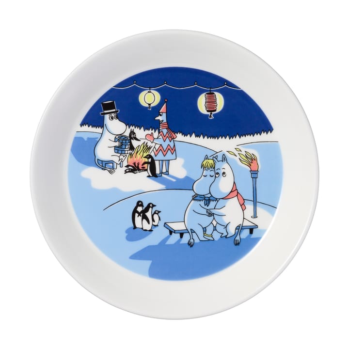 Moomin plate Bonfire & Sailing 2 parts, 19cm Arabia