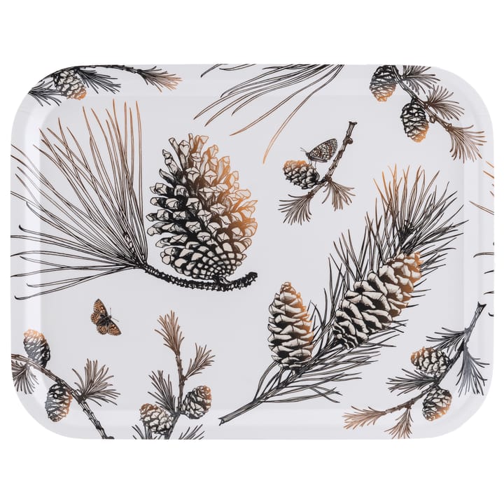 Pine Cone Tablett 28 x 36cm - Cotton white - Åry Home