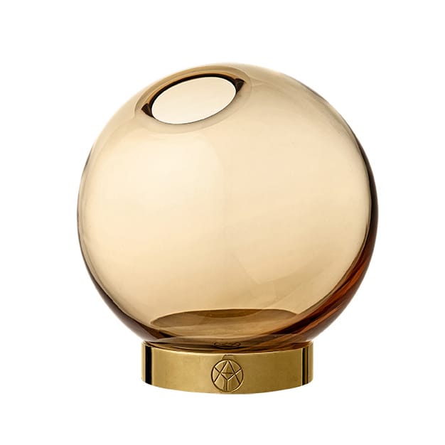 Globe Vase klein, Bernstein-gold AYTM