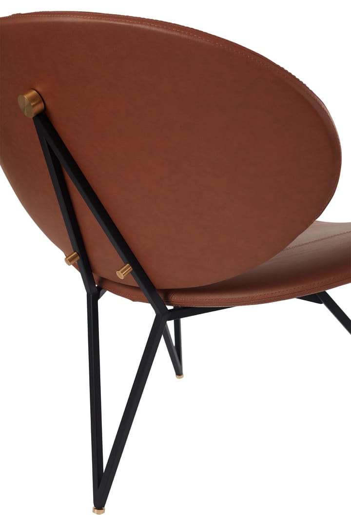 Semper Loungesessel, Black-Cognac AYTM