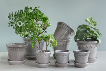 Kopenhagen Blumentopf glasiert Ø10cm - Grey - Bergs Potter