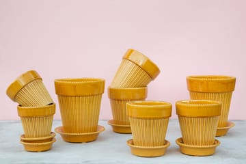 Simona Blumentopf glasiert Ø 18 cm - Yellow - Bergs Potter