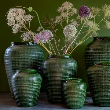 Willow Vase glasiert 25cm - Green emerald - Bergs Potter