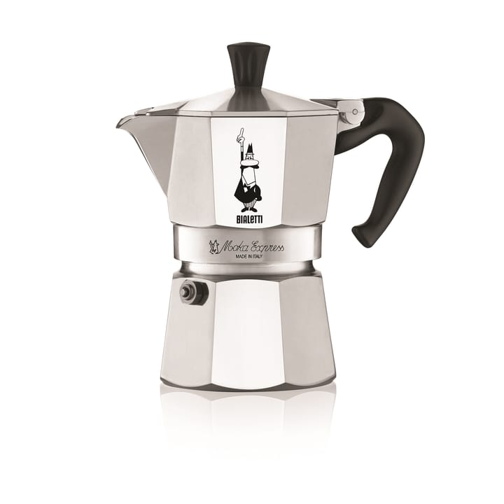 Moka Kaffeemaschine 3 Tassen, Silber Bialetti