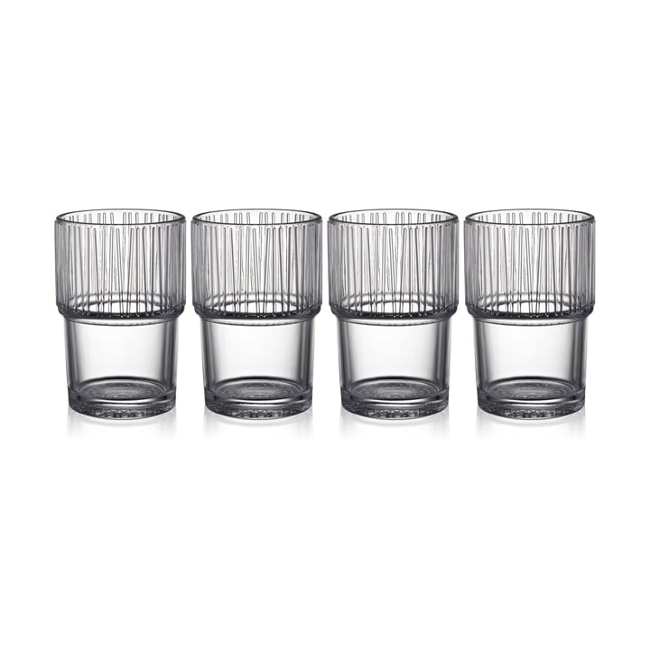 Kusintha Caféglas 38 cl 4er Pack, Clear Bitz