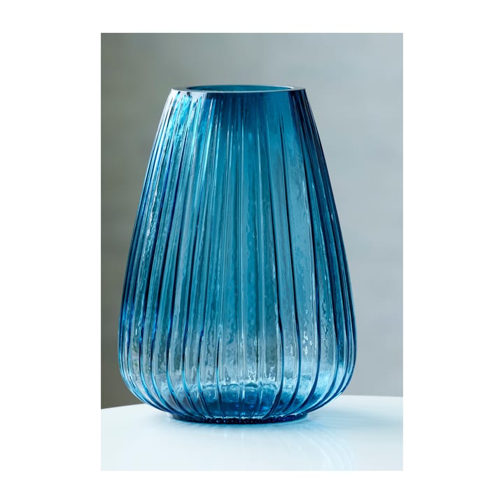 Kusintha Vase 22cm, Blau Bitz