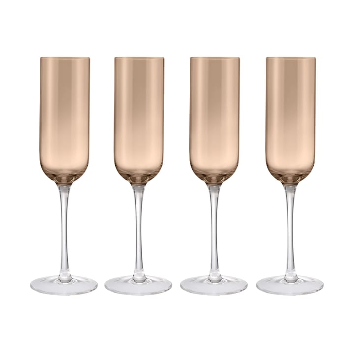 Fuumi Champagnerglas 22 cl 4er-Pack, Coffee-Klar blomus