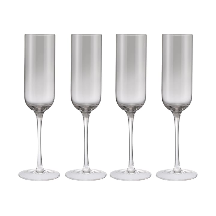 Fuumi Champagnerglas 22 cl 4er-Pack, Smoke-klar blomus