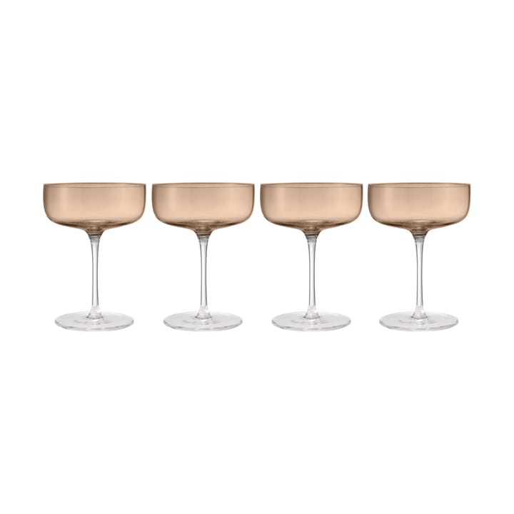 Fuumi Champagnerglas Coupe 28 cl 4er-Pack, Coffee-Klar blomus