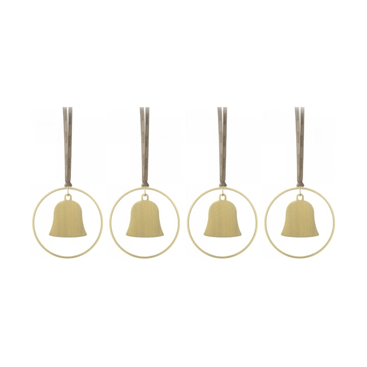 KITAI Weihnachtsanhänger 8,5 cm 4er Pack, Bells blomus