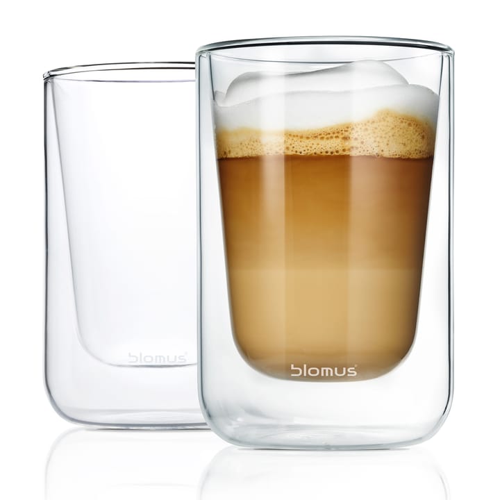 Nero isolierendes Cappuccinoglas 2er Pack - Klar - Blomus