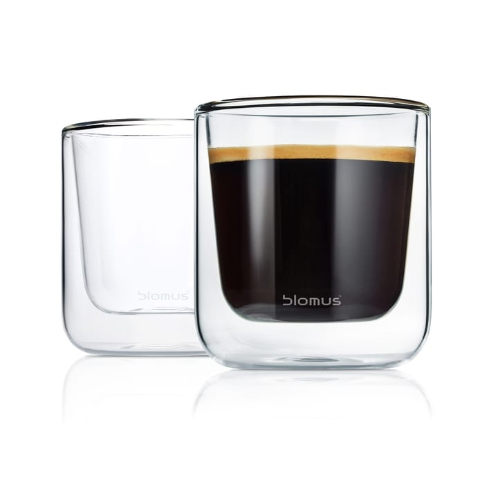 Nero isolierendes Kaffeeglas 2er Pack - Klar - Blomus