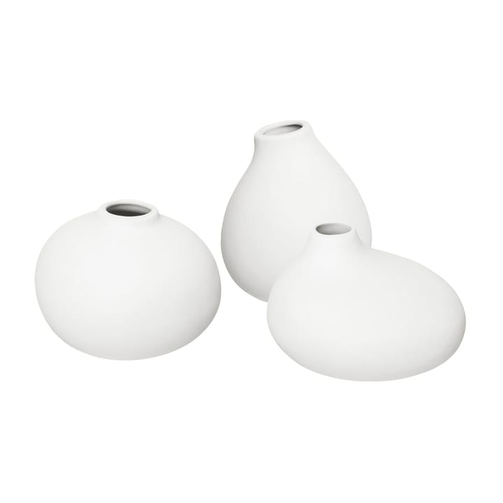 Nona Vase 3er Pack - White - Blomus