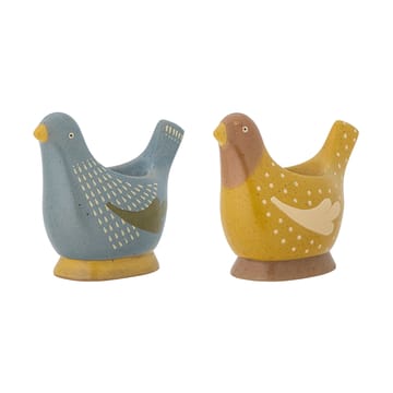 Birdy Eierbecher 2er Pack - Blue-yellow - Bloomingville