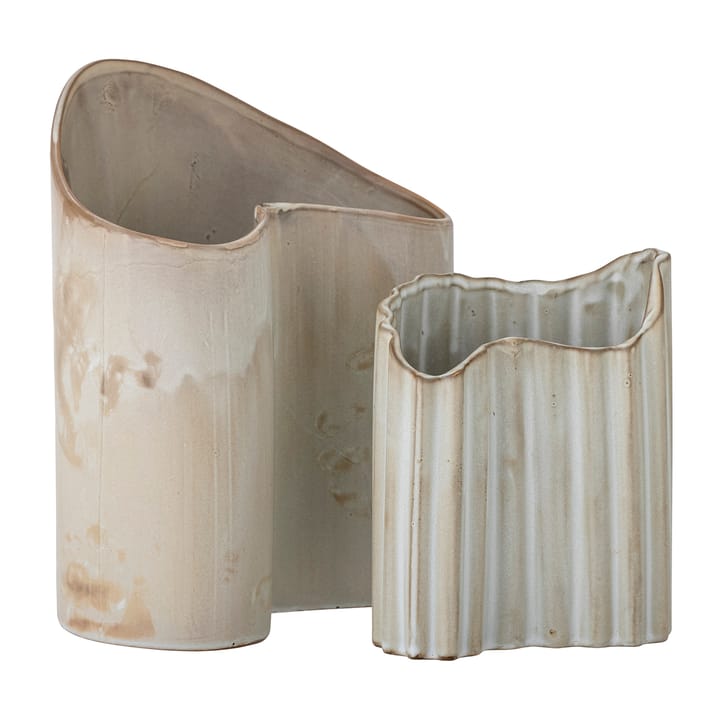 Henaj Vase 2 Teile - Braun-beige - Bloomingville