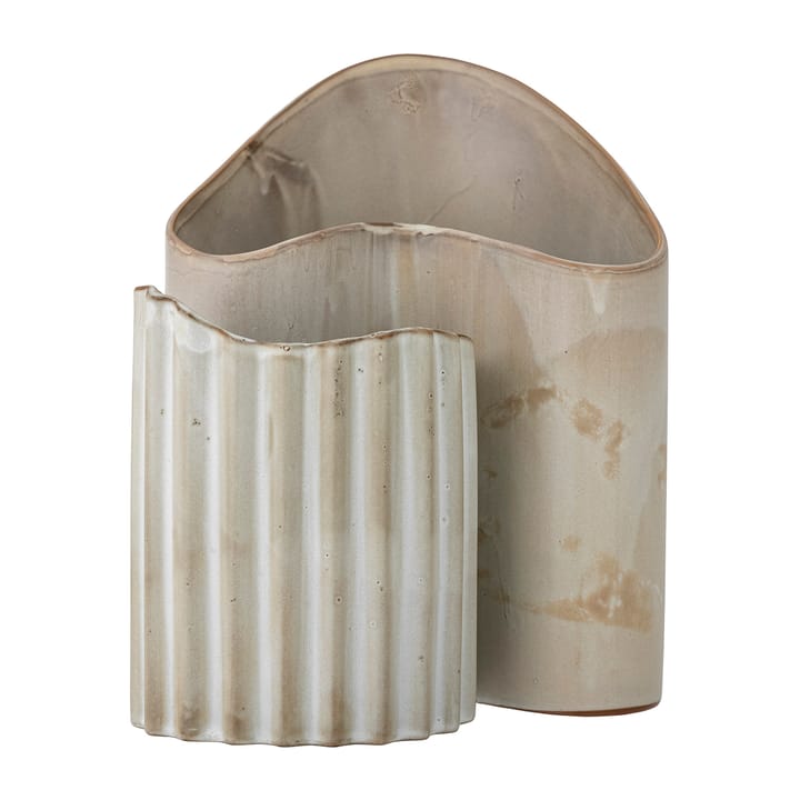 Henaj Vase 2 Teile, Braun-beige Bloomingville