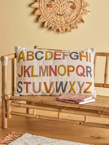 Lexi Kissen Alphabet 40 x 60cm - Nature-multi - Bloomingville