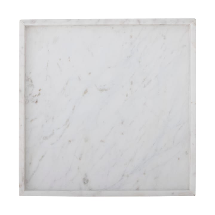 Majsa Dekotablett 35x35 cm, White marble Bloomingville