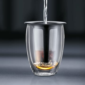 Tea For One Glas mit Teesieb - Schwarz - Bodum