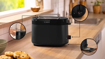 Bosch MyMoment TAT2M123 Toaster - Schwarz - Bosch