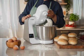 Bosch Serie 4 MUM5XW20 Küchenmaschine mit Waage 1000W - Weiß-Champagner - Bosch