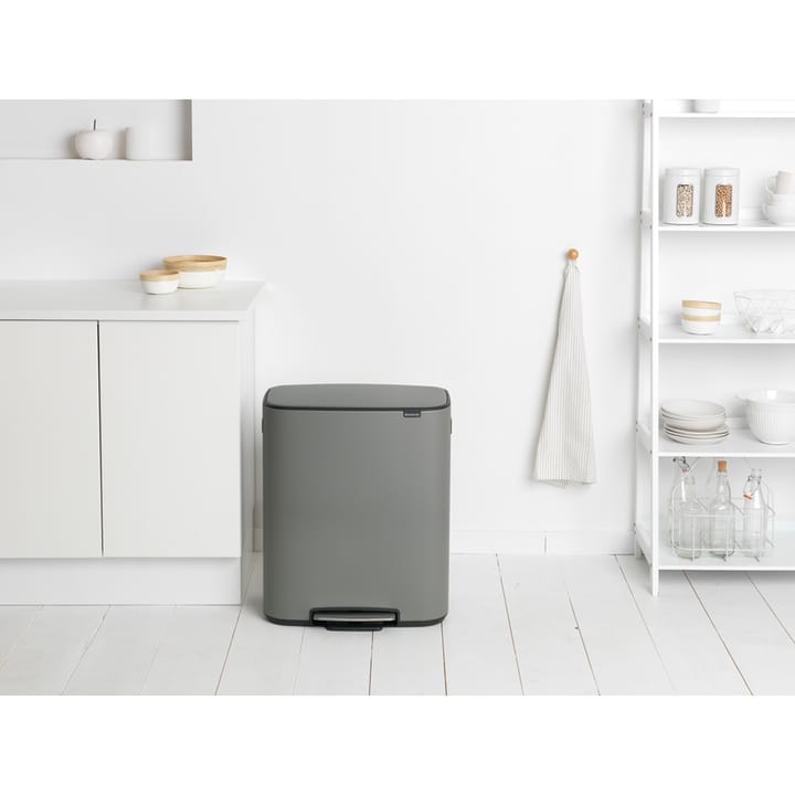 Bo bin Treteimer 2 x 30 L, Mineral concrete grey Brabantia