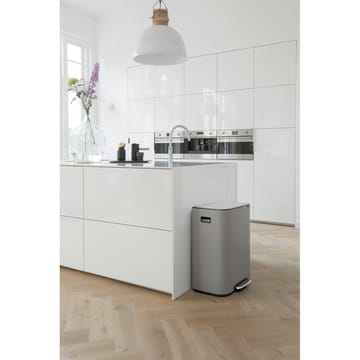 Bo bin Treteimer 2 x 30 L - Mineral concrete grey - Brabantia