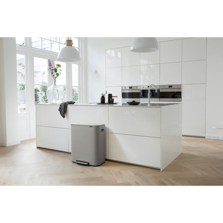 Bo bin Treteimer 2 x 30 L, Mineral concrete grey Brabantia