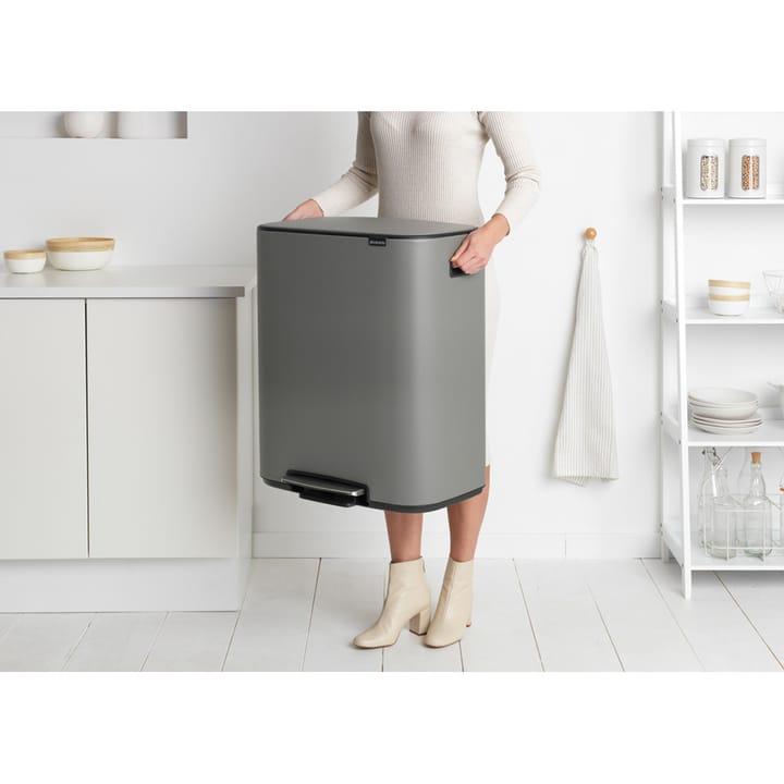 Bo bin Treteimer 2 x 30 L, Mineral concrete grey Brabantia