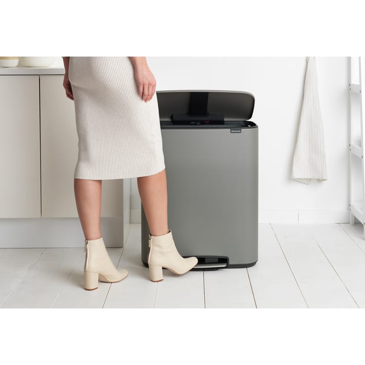 Bo bin Treteimer 2 x 30 L, Mineral concrete grey Brabantia