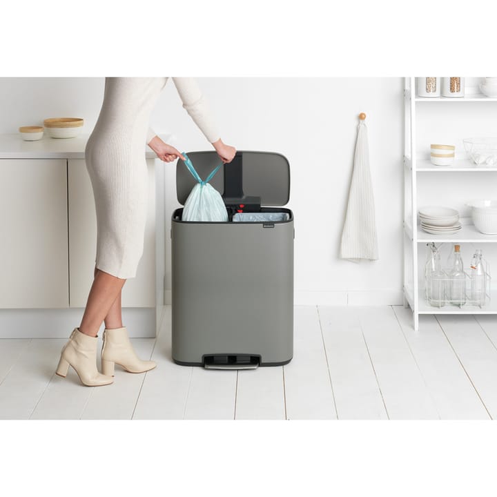 Bo bin Treteimer 2 x 30 L, Mineral concrete grey Brabantia