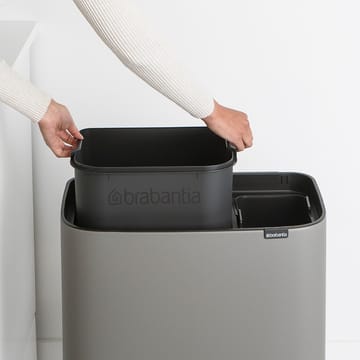 Bo touch bin 11+23 Liter - Mineral concrete grey - Brabantia