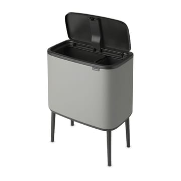 Bo touch bin 11+23 Liter - Mineral concrete grey - Brabantia