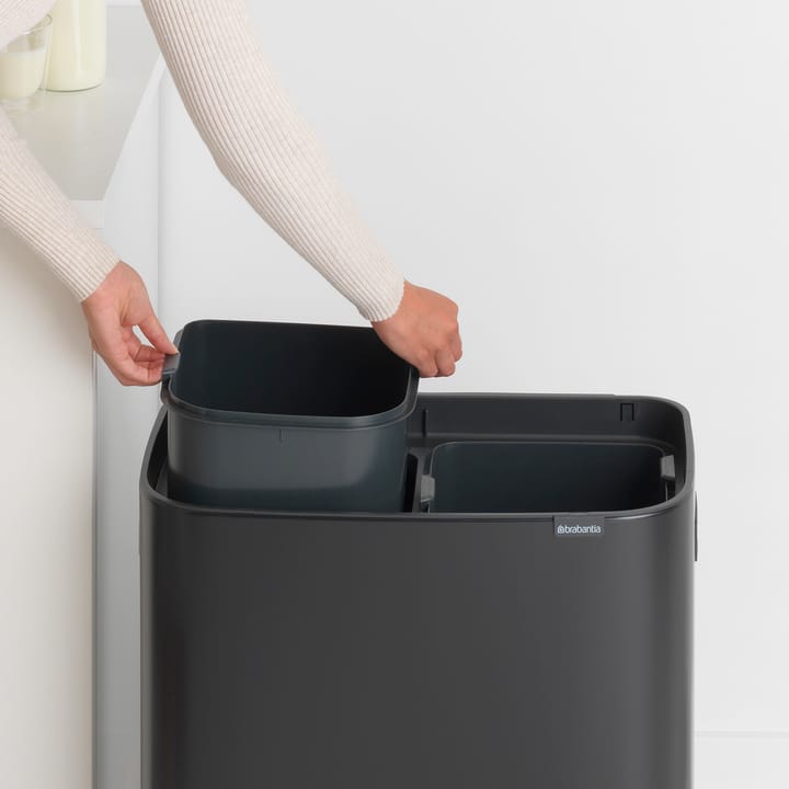 Bo touch bin 2 x 30 L, Matt schwarz Brabantia