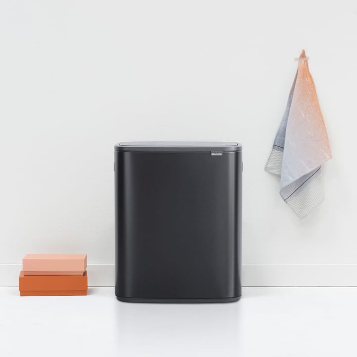 Bo touch bin 2 x 30 L, Matt schwarz Brabantia