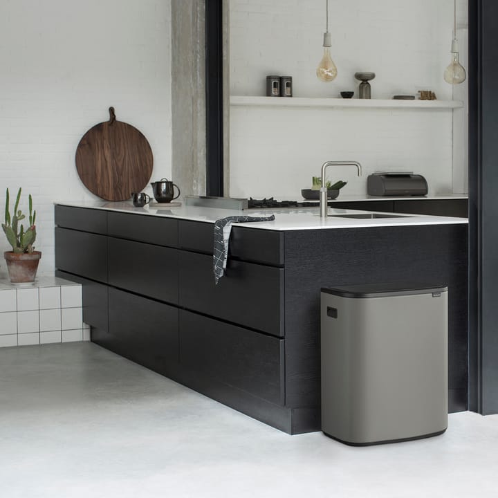 Bo touch bin 2 x 30 L, Mineral concrete grey Brabantia