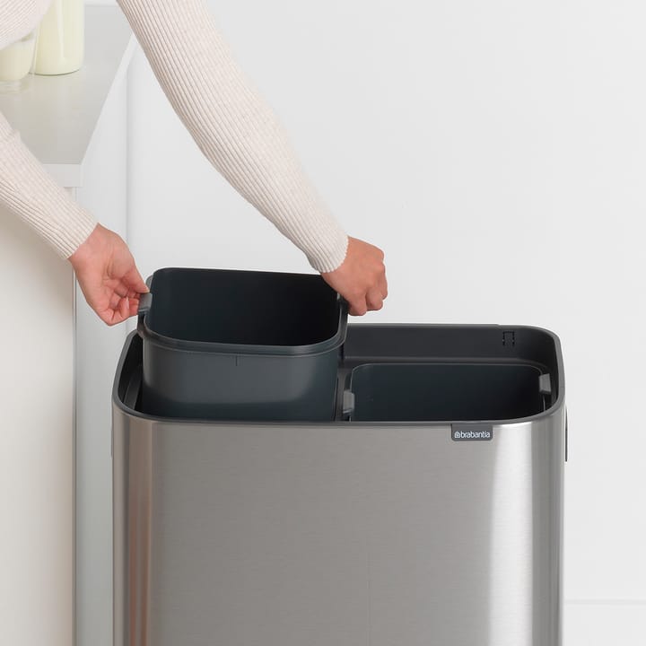 Bo touch bin 2 x 30 L, Stahl mattgebürstet Brabantia